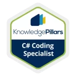 Certificazione Knowledge Pillars C# Coding Specialist Badges