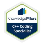 Certificazione Knowledge Pillars C++ Coding Specialist Badges