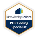 Certificazione Knowledge Pillars PHP Coding Specialist Badges