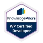 Certificazione Knowledge Pillars WordPress Developer Badges