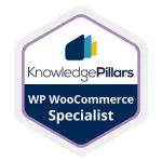 Certificazione Knowledge Pillars WordPress Woocommerce Specialist Badges